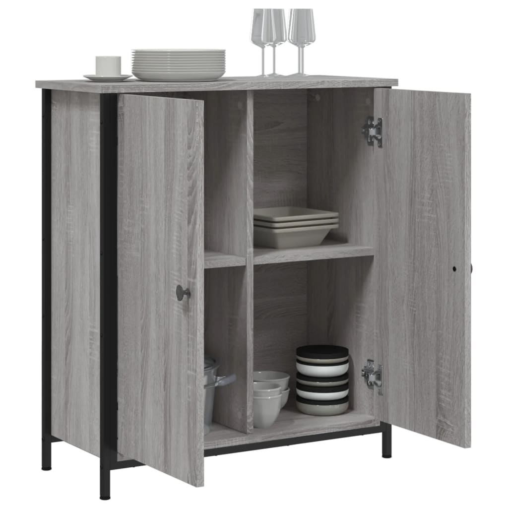 vidaXL Buffet gris Sonoma 70x30x80 cm Aggloméré