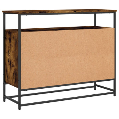 vidaXL Sideboard Räuchereiche 100x35x80 cm Holzwerkstoff