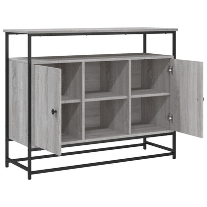 vidaXL Sideboard Grau Sonoma 100x35x80 cm Holzwerkstoff