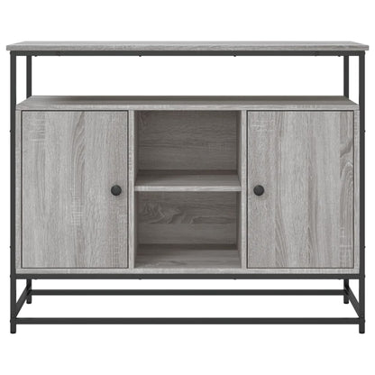 vidaXL Sideboard Grau Sonoma 100x35x80 cm Holzwerkstoff