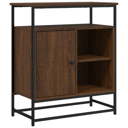 vidaXL Buffet marron aspect chêne 69x35x80 cm Bois d'ingénierie