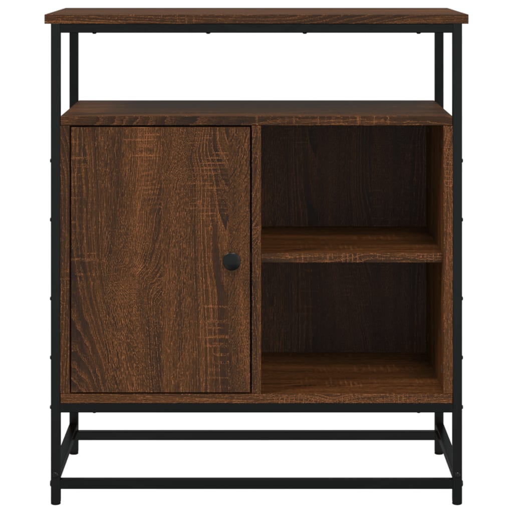 vidaXL Buffet marron aspect chêne 69x35x80 cm Bois d'ingénierie