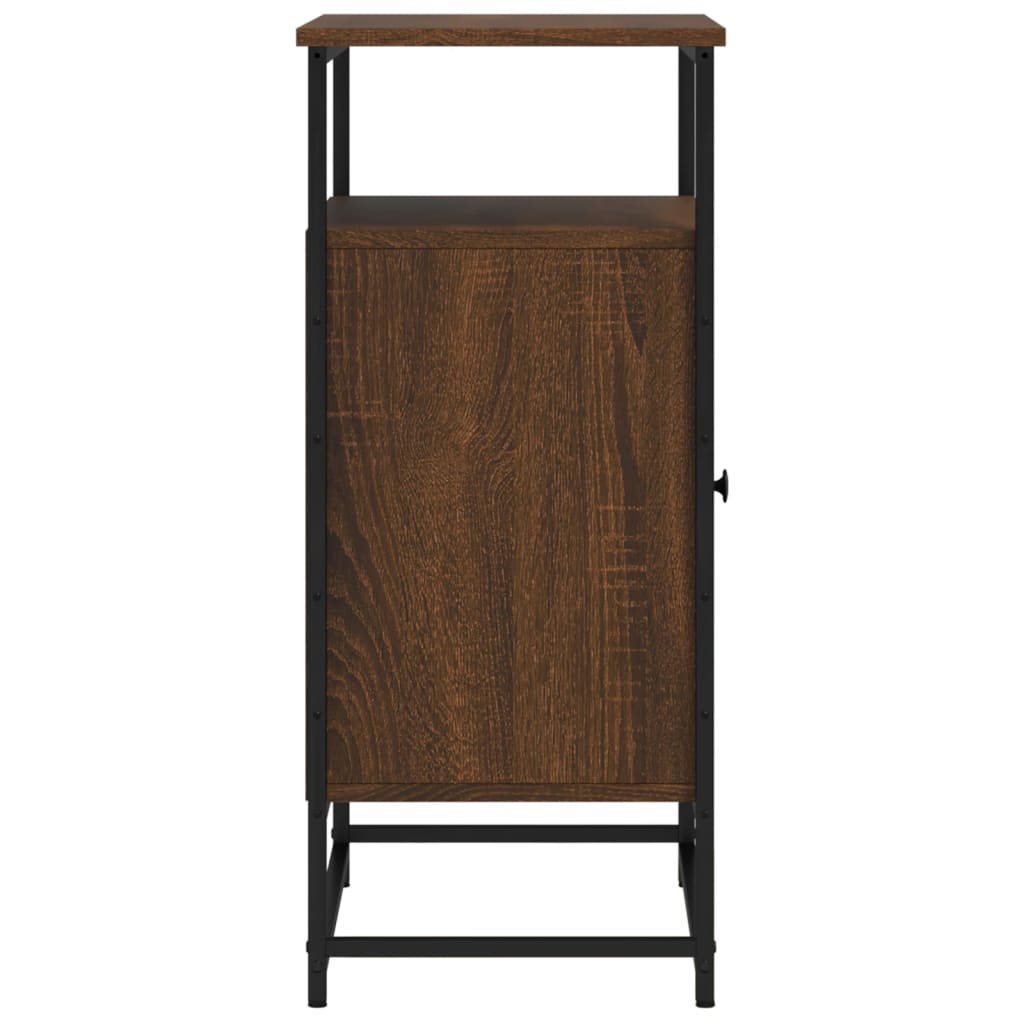 vidaXL Buffet marron aspect chêne 69x35x80 cm Bois d'ingénierie
