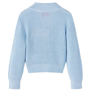 Kinder-Strickjacke Blau 104