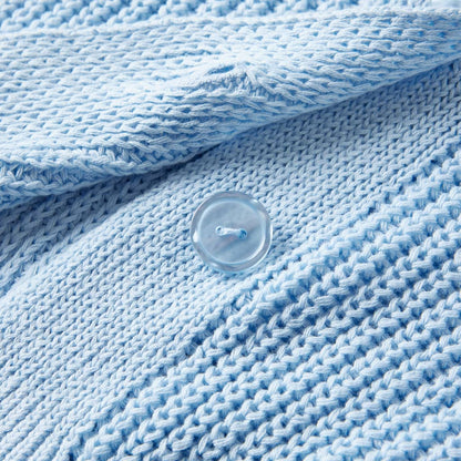 Kinder-Strickjacke Blau 116