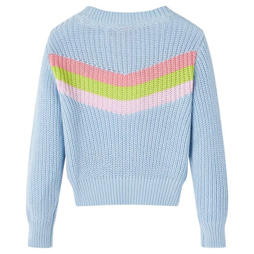 Kinderpullover Gestrickt Blau 140