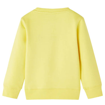 Kinder-Sweatshirt Hellgelb 104