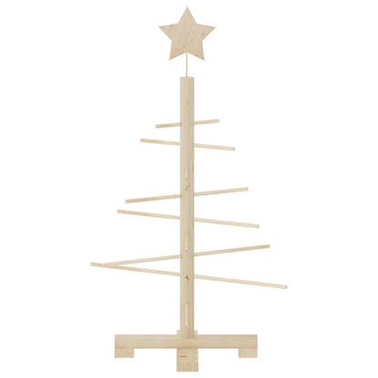 vidaXL Weihnachtsbaum Holz zum Schmücken 75 cm Massivholz Kiefer