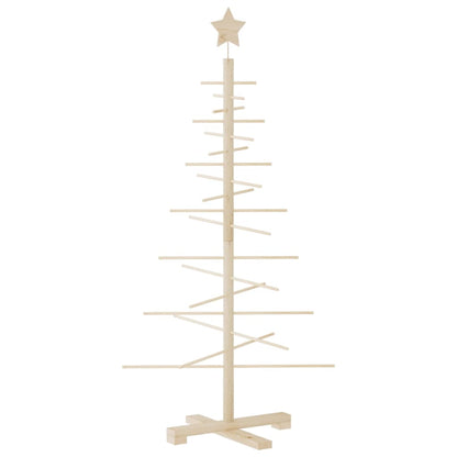 vidaXL Weihnachtsbaum Holz zum Schmücken 125 cm Massivholz Kiefer