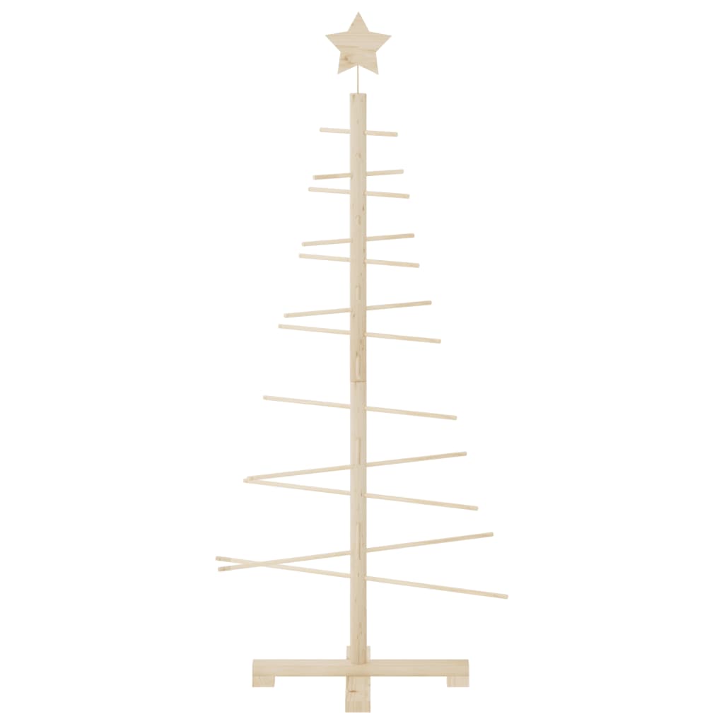 vidaXL Weihnachtsbaum Holz zum Schmücken 125 cm Massivholz Kiefer