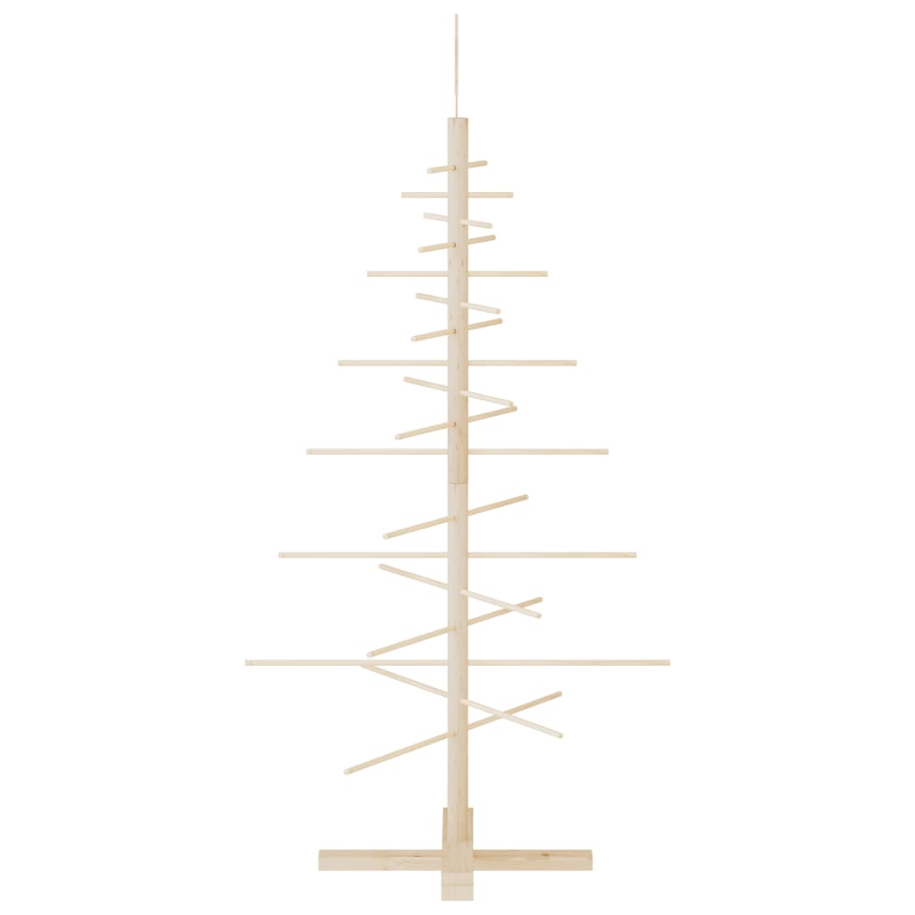 vidaXL Weihnachtsbaum Holz zum Schmücken 125 cm Massivholz Kiefer