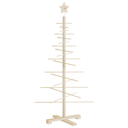 vidaXL Weihnachtsbaum Holz zum Schmücken 125 cm Massivholz Kiefer