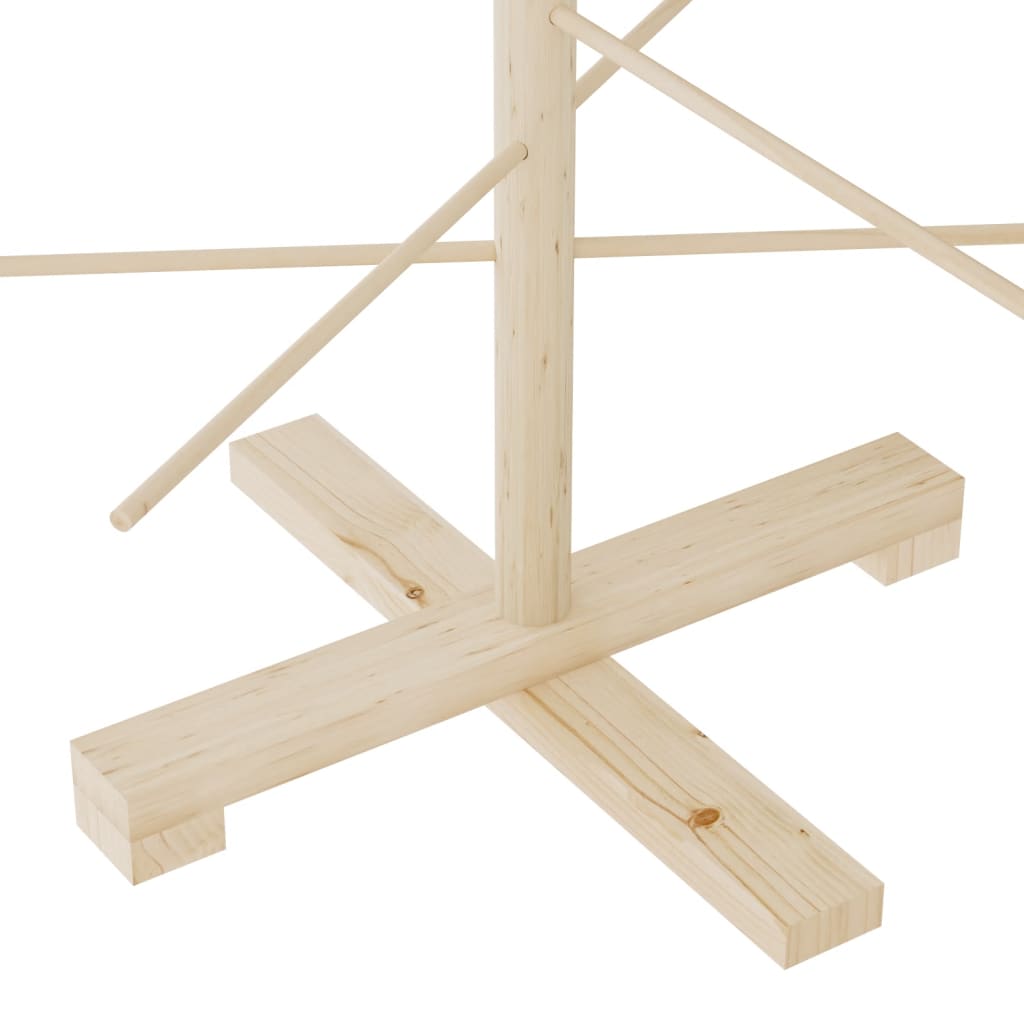 vidaXL Weihnachtsbaum Holz zum Schmücken 125 cm Massivholz Kiefer