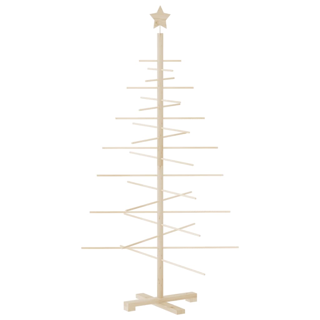 vidaXL Weihnachtsbaum Holz zum Schmücken 150 cm Massivholz Kiefer