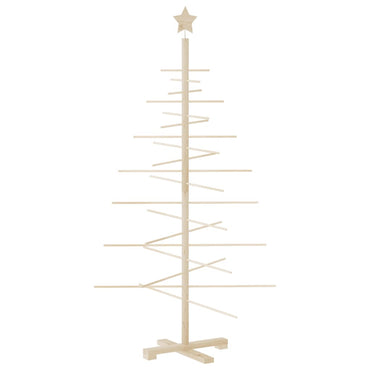 vidaXL Weihnachtsbaum Holz zum Schmücken 150 cm Massivholz Kiefer