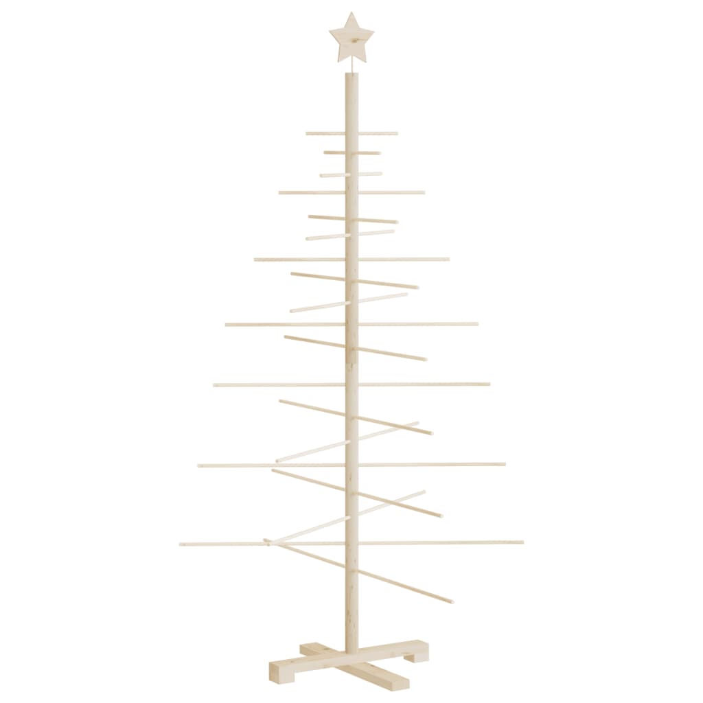 vidaXL Weihnachtsbaum Holz zum Schmücken 150 cm Massivholz Kiefer