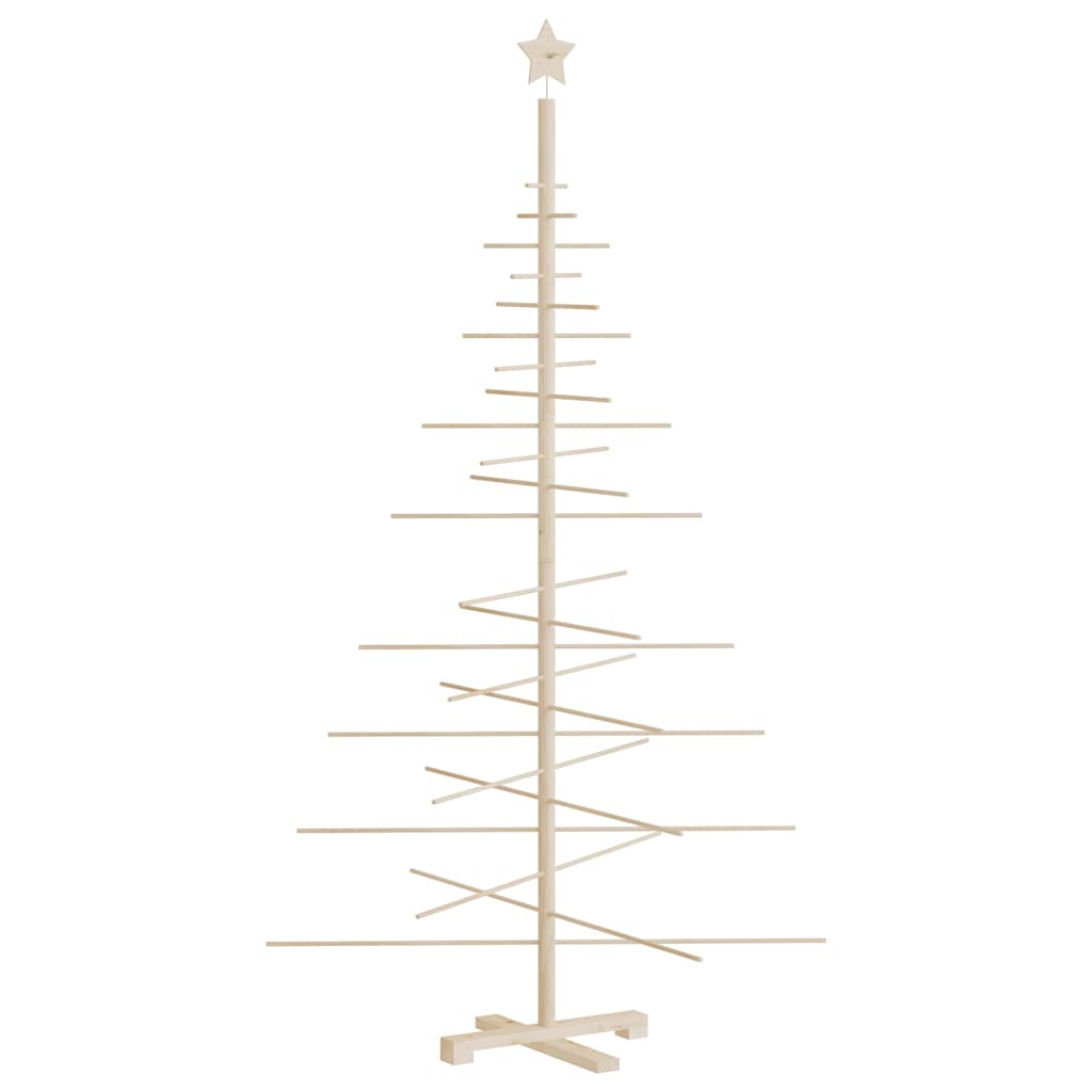vidaXL Weihnachtsbaum Holz zum Schmücken 180 cm Massivholz Kiefer