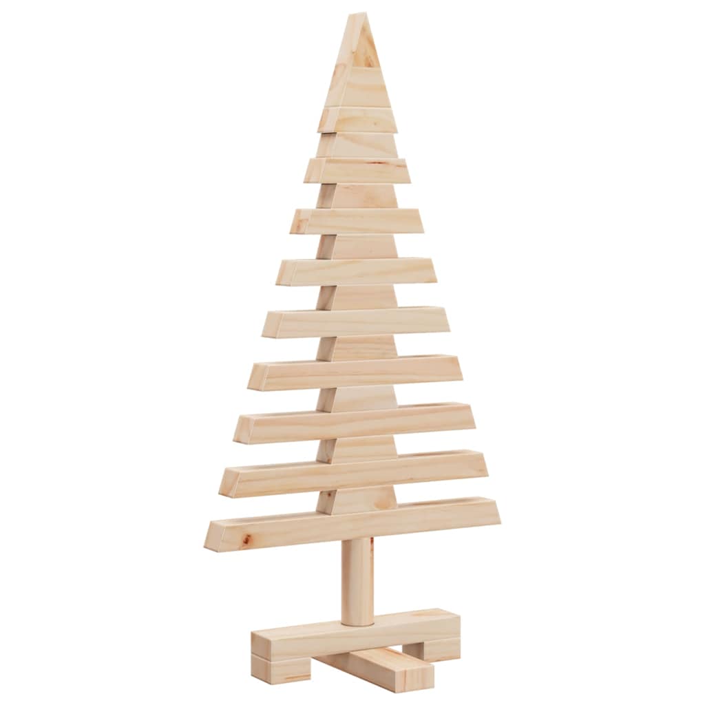 vidaXL Weihnachtsbaum Holz zum Schmücken 60 cm Massivholz Kiefer