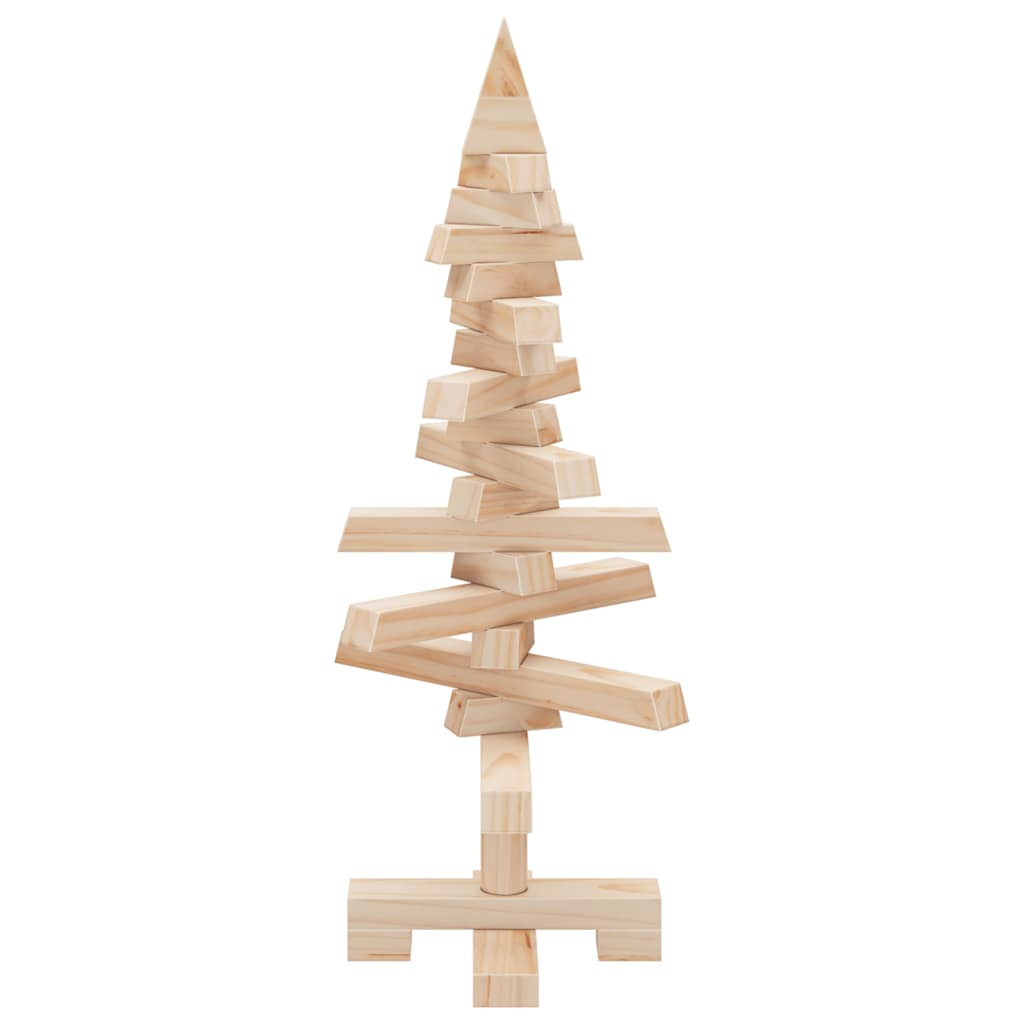 vidaXL Weihnachtsbaum Holz zum Schmücken 60 cm Massivholz Kiefer