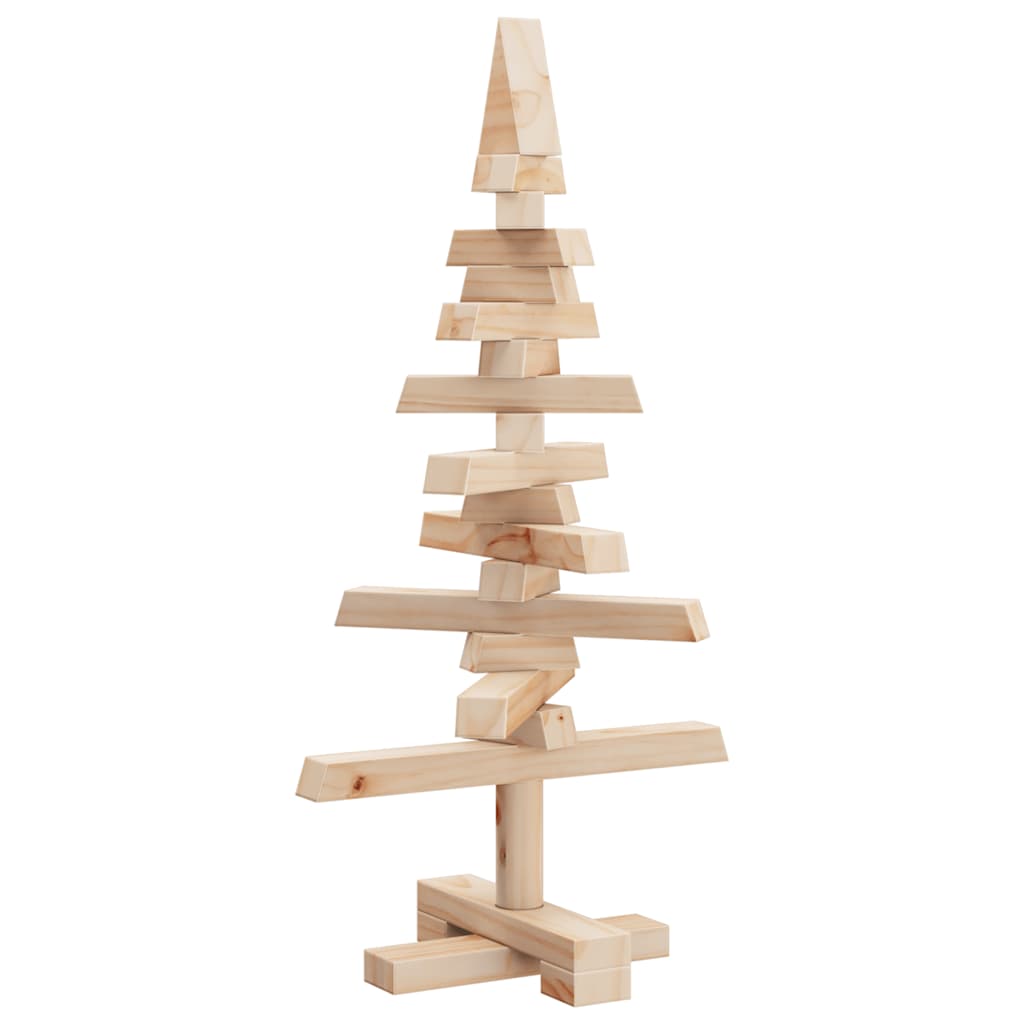 vidaXL Weihnachtsbaum Holz zum Schmücken 60 cm Massivholz Kiefer