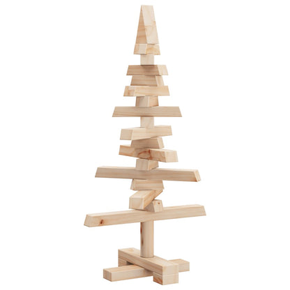 vidaXL Weihnachtsbaum Holz zum Schmücken 60 cm Massivholz Kiefer