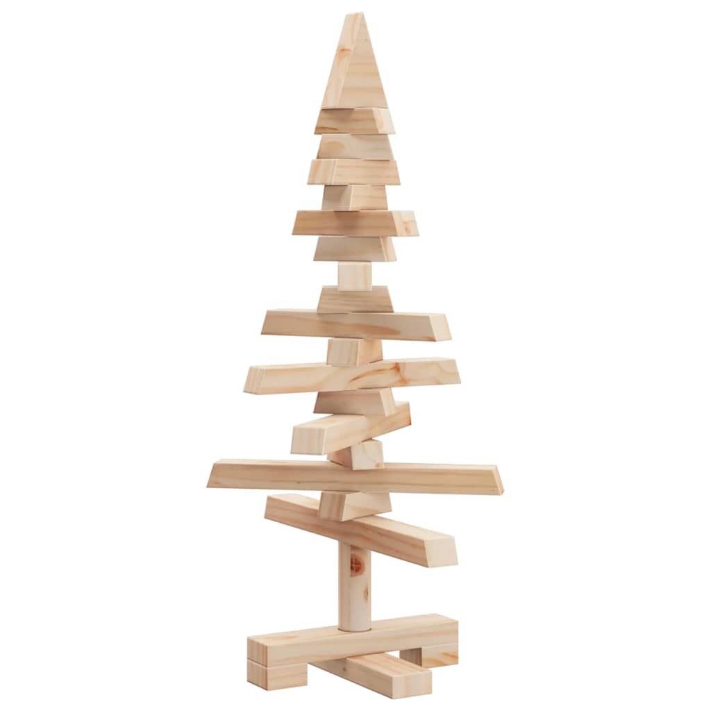 vidaXL Weihnachtsbaum Holz zum Schmücken 60 cm Massivholz Kiefer