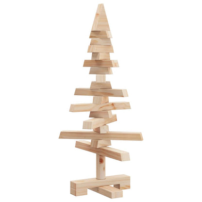 vidaXL Weihnachtsbaum Holz zum Schmücken 60 cm Massivholz Kiefer