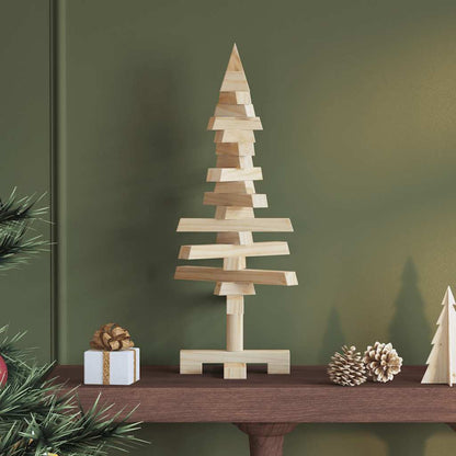vidaXL Weihnachtsbaum Holz zum Schmücken 60 cm Massivholz Kiefer