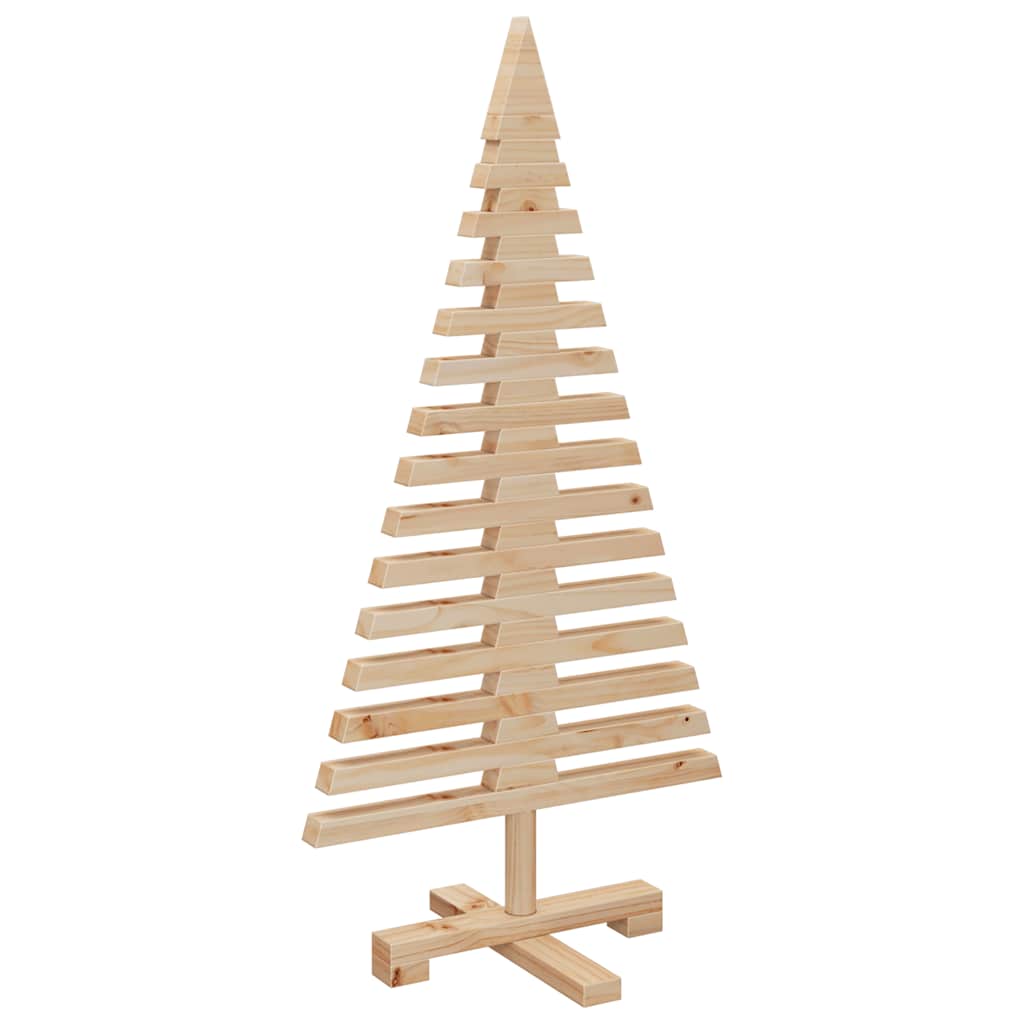 vidaXL Weihnachtsbaum Holz zum Schmücken 90 cm Massivholz Kiefer