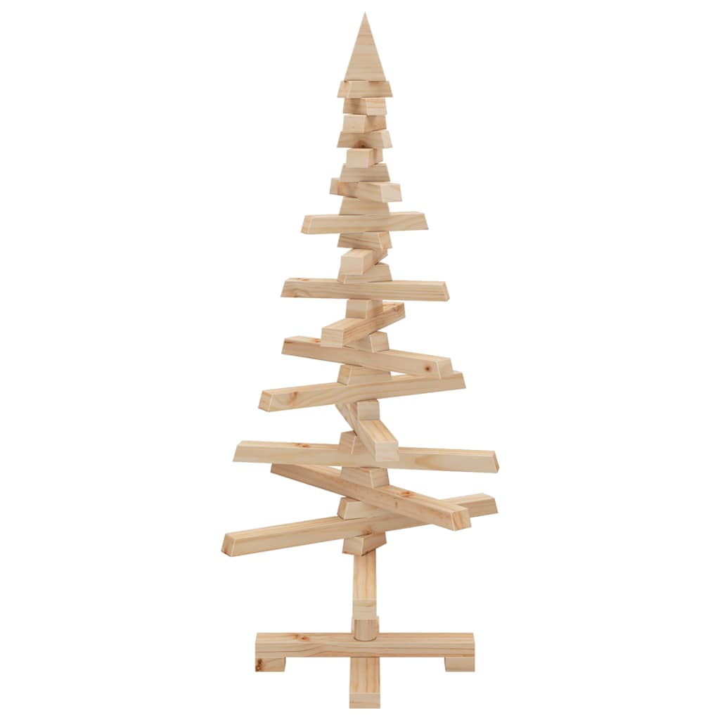 vidaXL Weihnachtsbaum Holz zum Schmücken 90 cm Massivholz Kiefer