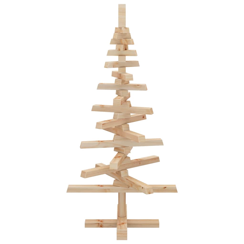 vidaXL Weihnachtsbaum Holz zum Schmücken 90 cm Massivholz Kiefer