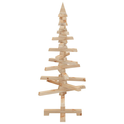 vidaXL Weihnachtsbaum Holz zum Schmücken 90 cm Massivholz Kiefer