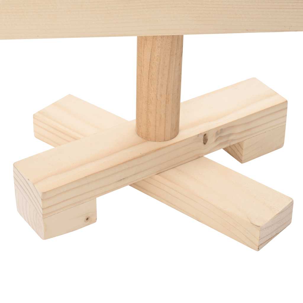 vidaXL Weihnachtsbaum Holz zum Schmücken 90 cm Massivholz Kiefer