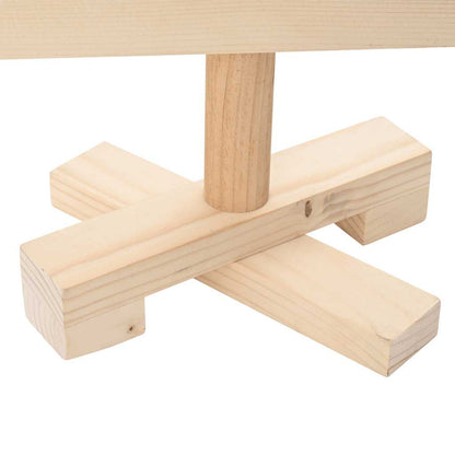 vidaXL Weihnachtsbaum Holz zum Schmücken 90 cm Massivholz Kiefer
