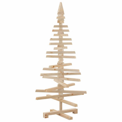 vidaXL Weihnachtsbaum Holz zum Schmücken 120 cm Massivholz Kiefer