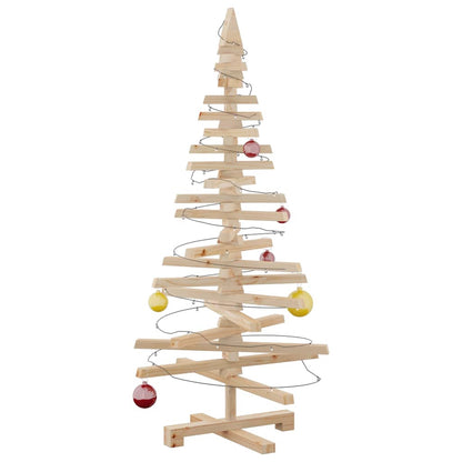 vidaXL Weihnachtsbaum Holz zum Schmücken 120 cm Massivholz Kiefer