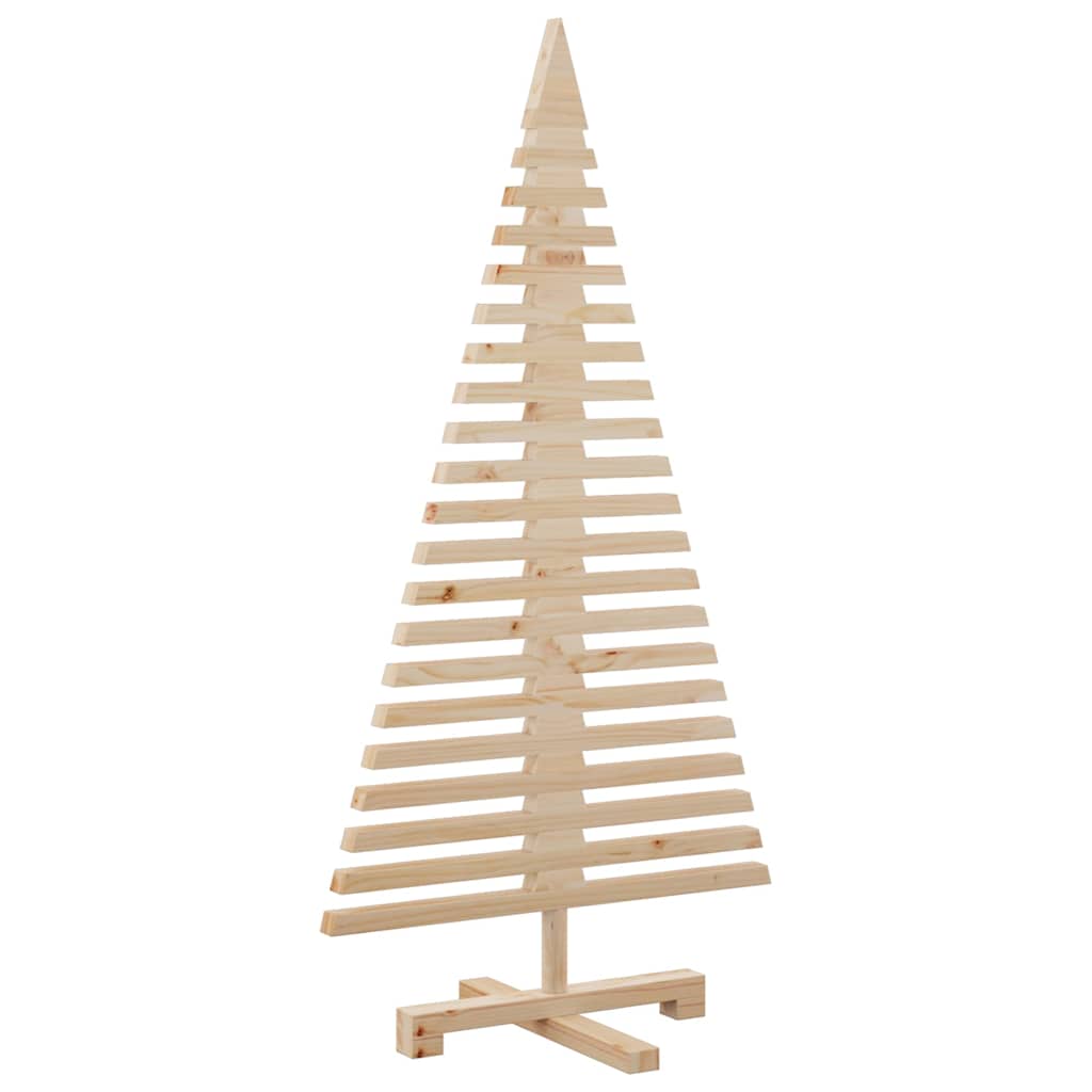 vidaXL Weihnachtsbaum Holz zum Schmücken 120 cm Massivholz Kiefer
