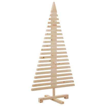 vidaXL Weihnachtsbaum Holz zum Schmücken 120 cm Massivholz Kiefer
