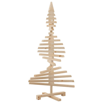 vidaXL Weihnachtsbaum Holz zum Schmücken 120 cm Massivholz Kiefer