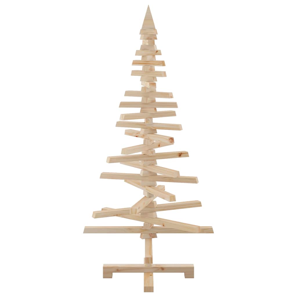 vidaXL Weihnachtsbaum Holz zum Schmücken 120 cm Massivholz Kiefer