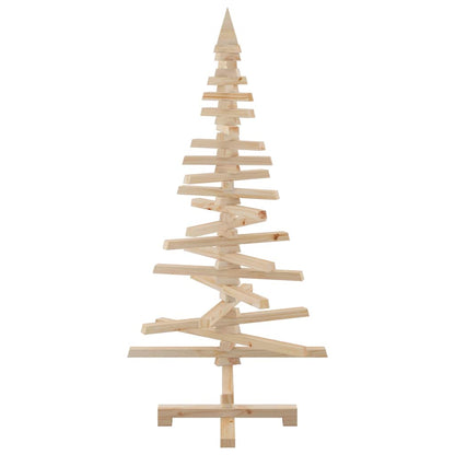 vidaXL Weihnachtsbaum Holz zum Schmücken 120 cm Massivholz Kiefer