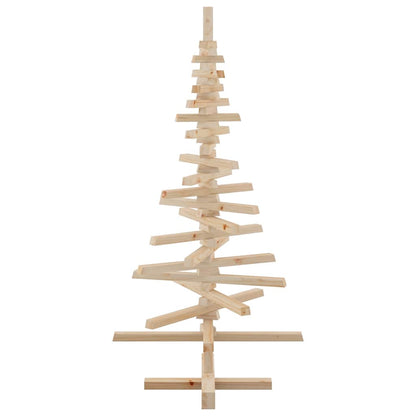 vidaXL Weihnachtsbaum Holz zum Schmücken 120 cm Massivholz Kiefer