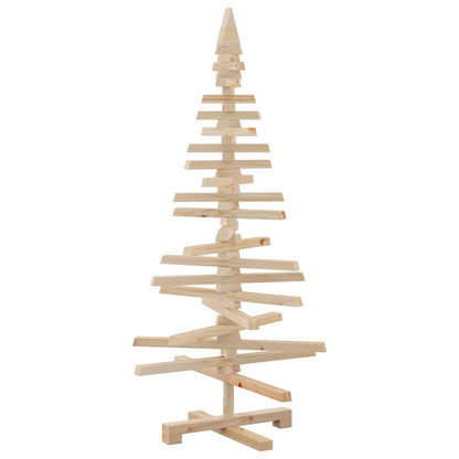 vidaXL Weihnachtsbaum Holz zum Schmücken 120 cm Massivholz Kiefer