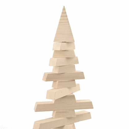 vidaXL Weihnachtsbaum Holz zum Schmücken 120 cm Massivholz Kiefer