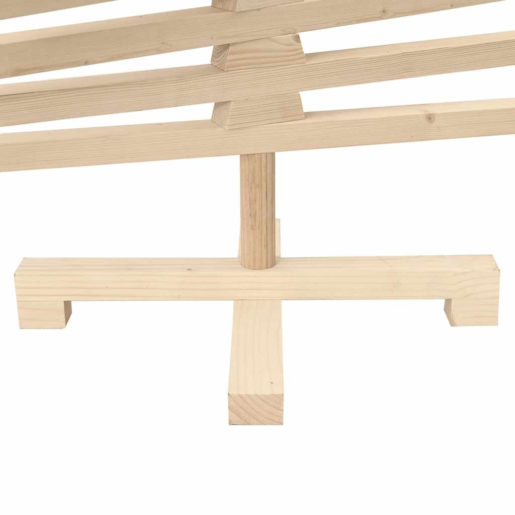 vidaXL Weihnachtsbaum Holz zum Schmücken 120 cm Massivholz Kiefer