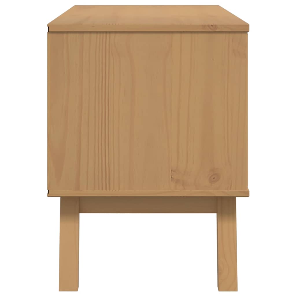 Meuble TV vidaXL OLDEN marron 114x43x57 cm bois de pin massif