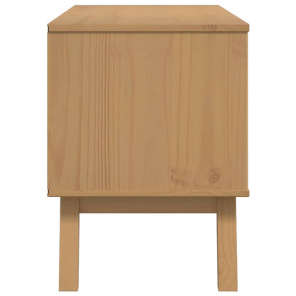 Meuble TV vidaXL OLDEN marron 114x43x57 cm bois de pin massif