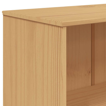 vidaXL Étagère à livres OLDEN 4 compartiments Gris et marron Bois de pin massif
