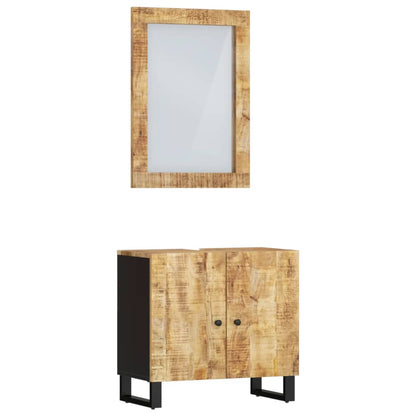 vidaXL Ensemble de meubles de salle de bain 2 pcs Bois de manguier massif