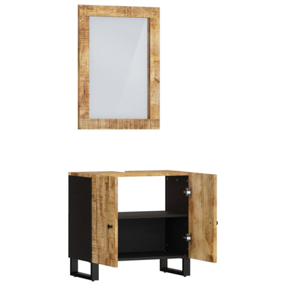 vidaXL Ensemble de meubles de salle de bain 2 pcs Bois de manguier massif